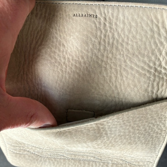 ALL SAINTS Cooper Mini nubuck crossbody tote EUC - Picture 8 of 15